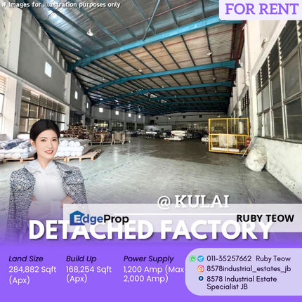 Kulai - Detached Factory for Rent, Johor, Kulai