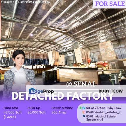 Senai - Detached Factory for Sale, Johor, Senai