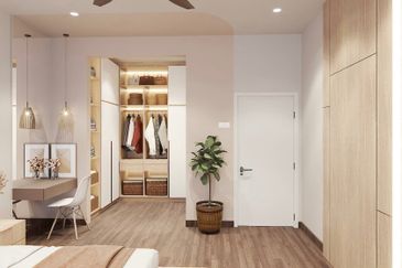 Modern terrace house with semi d concept