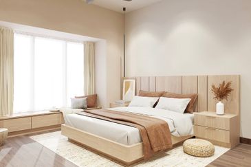 Modern terrace house with semi d concept