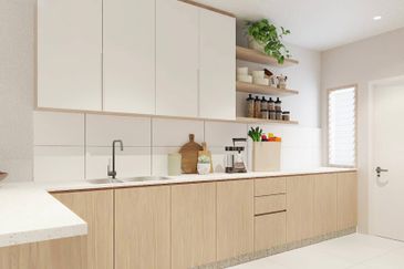 Modern terrace house with semi d concept