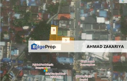 Tanah Kampung Baru, Kuala Lumpur, Zoning Commercial, 4 Lot Untuk Dijual, Kuala Lumpur, KL City