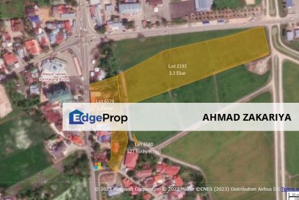 FREEHOLD 1st GRADE LAND, ZONING RESIDENTIAL, TEPI JALAN UTAMA, Tanah 4.6 Ekar di Permatang Buloh, Kepala Batas, Penang ., Penang, Kepala Batas