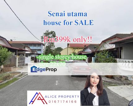 Senai utama single storey house for sale, Johor, Senai