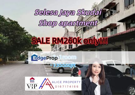 Shop Apartment For SALE Central Avenue @Bandar Selesa Jaya skudai, Johor, Skudai