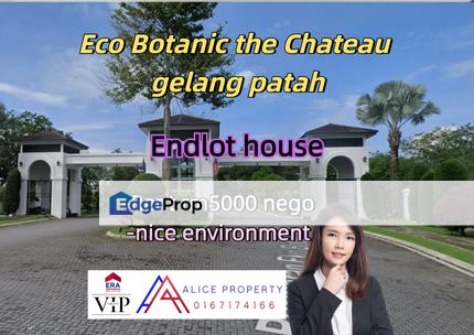Eco Botanic @ The Chateau gelang patah endlot house for rent, Johor, Nusajaya