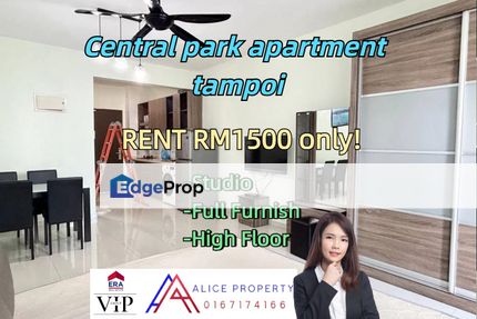 Central Park apartment Tampoi studio full furnish for rent  , Johor, Johor Bahru