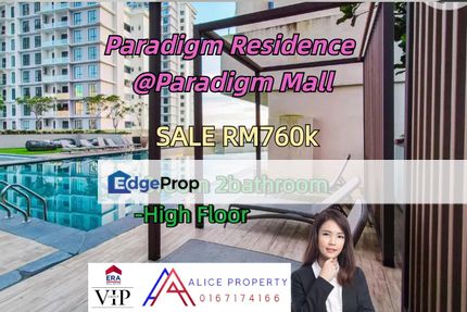 Paradigm residence at paradigm mall suitable for airbnb investment with high returns condo for sale, Johor, Skudai