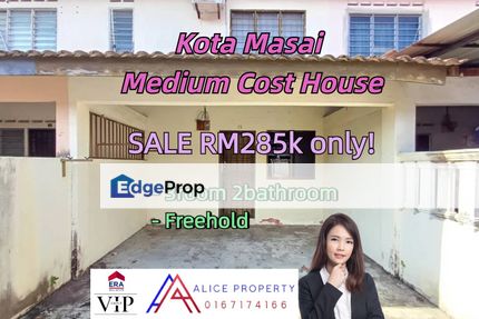 Kota masai pasir gudang 2storey medium cost house for sale, Johor, Pasir Gudang