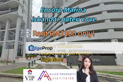 Encorp Marina iskandar puteri high floor new furnish for rent, Johor, Kota Iskandar
