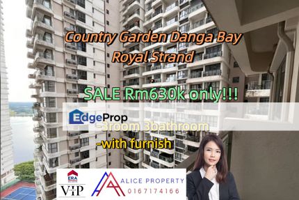 Country garden danga bay royal strand bigger unit for sale, Johor, Johor Bahru