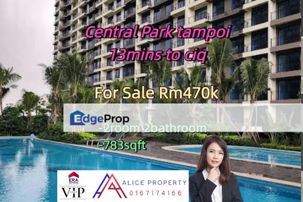Central Park tampoi for sale  13mins to ciq, Johor, Johor Bahru