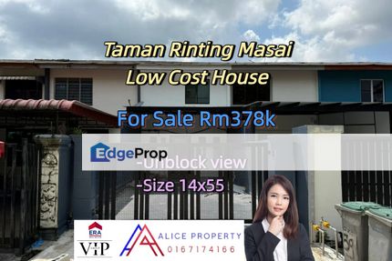 Double Storey Low Cost House For Sale Jalan Geharu, Taman Rinting, Masai, Johor, Masai