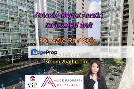 Palazio Mount Austin renovated unit for sale , Johor, Johor Bahru