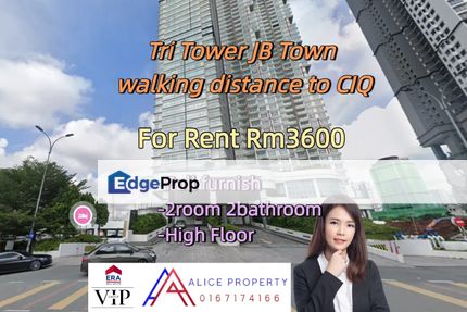 Tri Tower JB Town, walking distance to CIQ, Johor, Johor Bahru