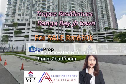 Tropez Residences Danga Bay Fully renovated n  furnished for sale, Johor, Johor Bahru