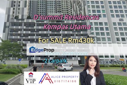 D’summit Residences Kempas Utama For Sale, Johor, Johor Bahru