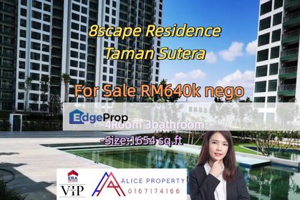 8scape Residence @ Taman Sutera For Sale, Johor, Johor Bahru
