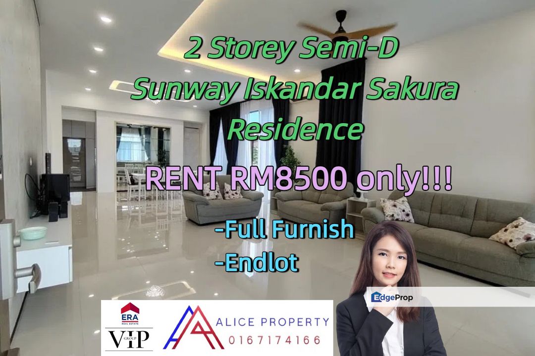 Double Storey Semi-D  Sunway Iskandar Sakura Residence  , Johor, Johor Bahru