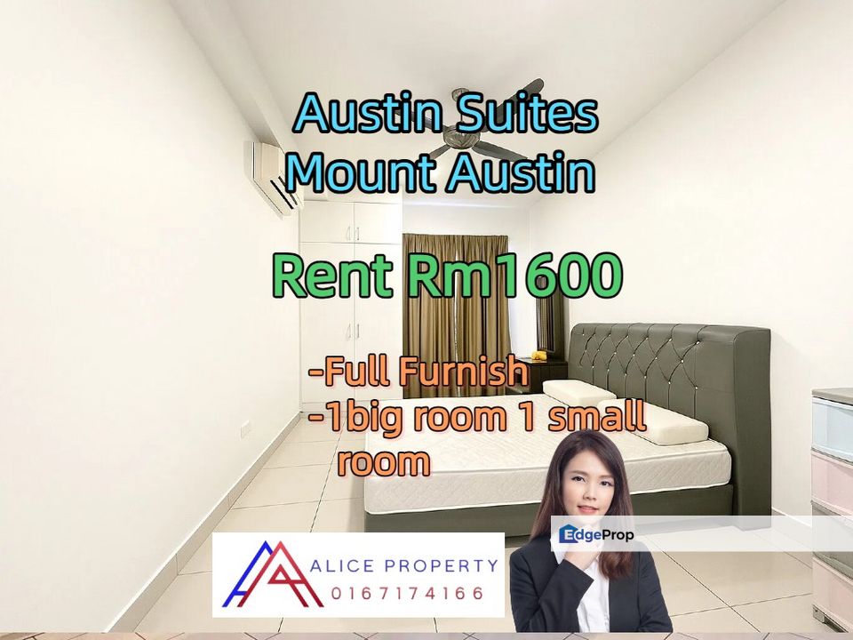 Mount Austin , Austin suites for rent 1(big)+1(small) room , Johor, Johor Bahru