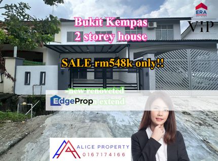 kempas new renovate 2storey house kitchen extend, Johor, Johor Bahru