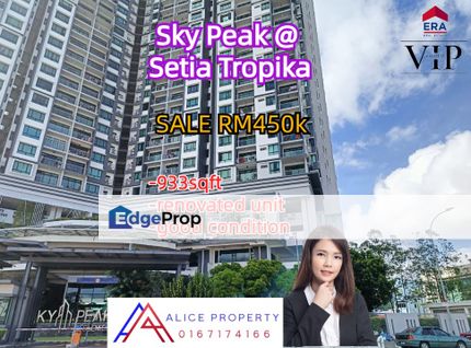 Sky peak setia tropika renovate nice unit, Johor, Setia Tropika