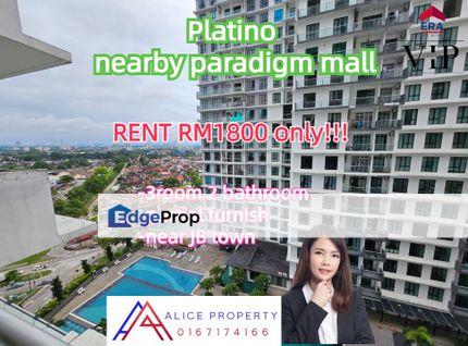 Platino nearby paradigm mall partial furnish, Johor, Johor Bahru