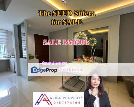 The seed sutera town house renovate unit for sale, Johor, Skudai