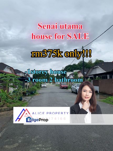 Senai utama 1storey terrace house for sale, Johor, Senai