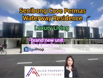 Senibong cove permas luxury living house for sale nice envoriment bran, Johor, Masai