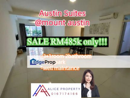 Austin suites mount austin apartment condo for sale well maintance, Johor, Johor Bahru