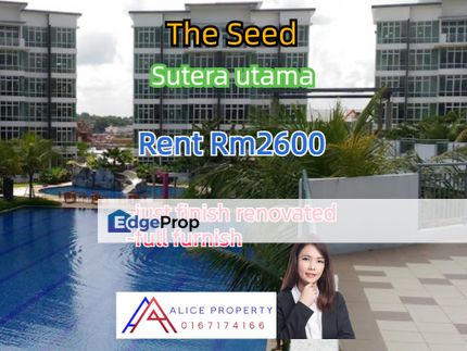 The seeds sutera utama skudai just renovated full furnish , Johor, Skudai