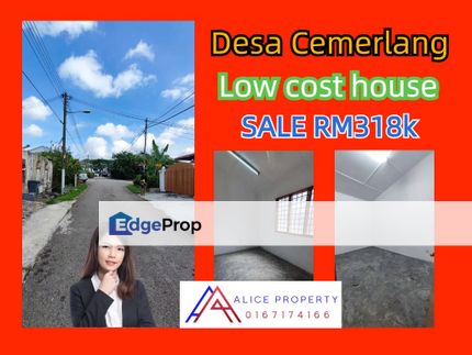 Desa cemerlang low cost house for sale, Johor, Ulu Tiram