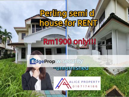 taman perling semi d house w security, Johor, Johor Bahru