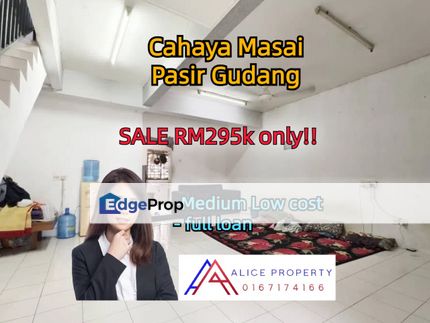 Cahaya masai pasir gudang medium low cost house full loan, Johor, Pasir Gudang