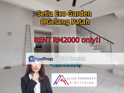 Setia eco garden gelang patah partial furnish, Johor, Gelang Patah