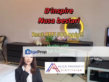 D'inspire nusa bestari studio unit for rent, Johor, Skudai