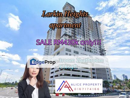 Larkin height apartment for sale, Johor, Johor Bahru