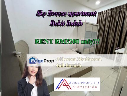 Bukit Indah sky breeze apartment for rent , Johor, Johor Bahru