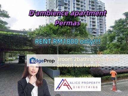 D'ambience permas almost full furnish can provide fully furnish, Selangor, Ara Damansara