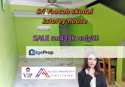 Tmn sri yaacob skudai 2storey renovated nice house for sale , Johor, Skudai