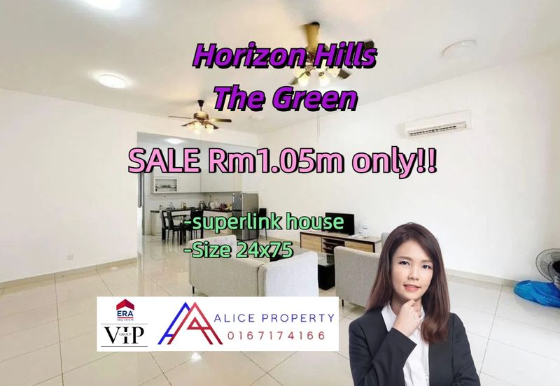 The Green @ Horizon Hills 2 Storey Superlink House 