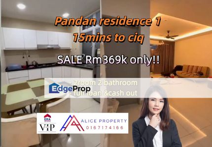Pandan residence 1  Apartment For SALE 15mins to ciq Full loan n cash out  , Johor, Johor Bahru