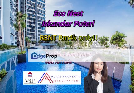 Eco nest iskandar puteri 3room nice available end of nov, Johor, Nusajaya