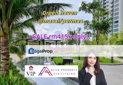 Green haven kota puteri renovated apartment for sale, Johor, Masai
