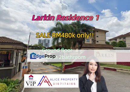 Larkin residence 1 ground floor for sale, Johor, Johor Bahru