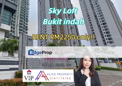 Sky Loft Premium Suites Bukit Indah full furnish high floor, Johor, Johor Bahru