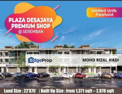 Tasik Jaya Seremban | Shop Lot New Project | Rm 485k , Negeri Sembilan, Seremban