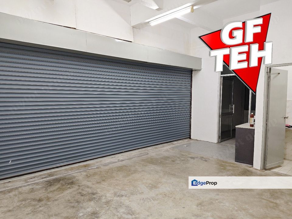 Motorised Roller Shutter | 2 Units Adjoining | Shop Lot | Flat Ground Floor | Bukit Jambu | Bayan Lepas | Penang, Penang, Relau