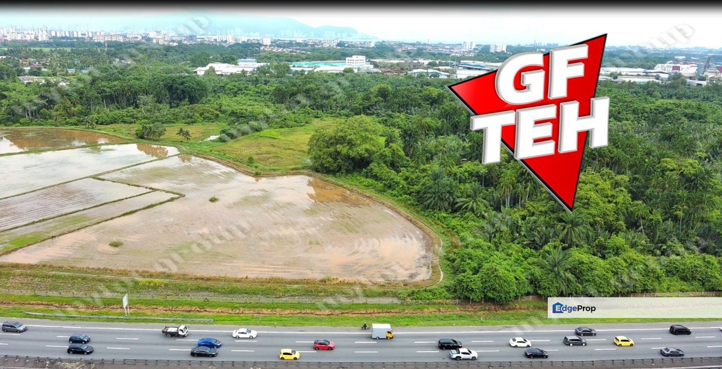 1.85 acre Commercial Land NS Highway Sg Dua 65psf, Penang, Butterworth